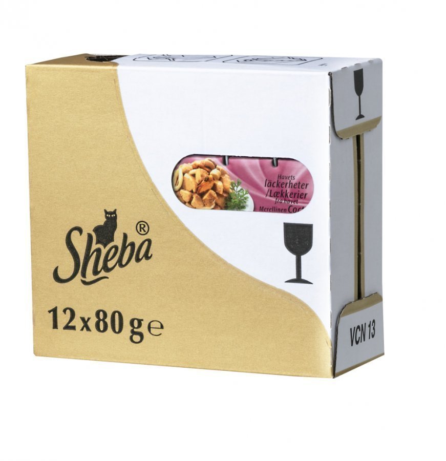 Sheba Kissanruoka 80 G 12 Pack Luxuries Merellinen - Elä